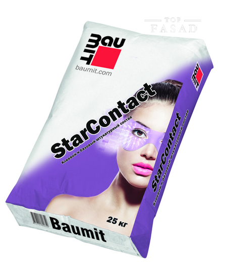 Baumit StarContact, Штукатурно-клеевая смесь для СФТК, 25 кг