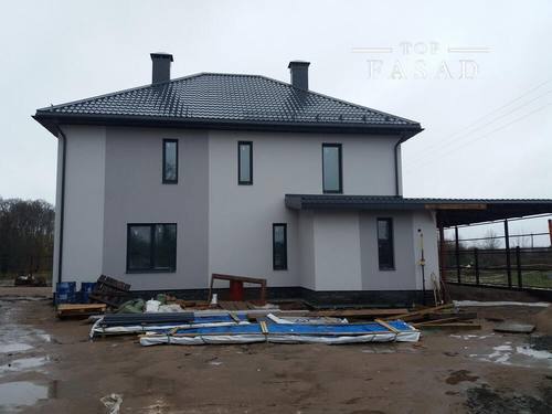 2017 Отделка фасадов двух домов, Великий Новгород