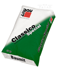 Baumit Classico Special, Белая минеральная декоративная штукатурка, 25 кг